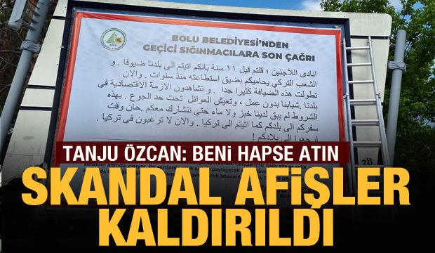 Tanju Özcan'ın ilanları 'nefret ve ayrımcılık' suçlamasıyla kaldırıldı
