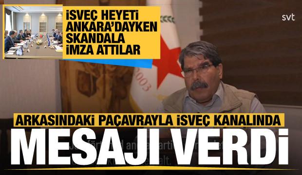 İsveç heyeti Türkiye'deyken devlet televizyonu SVT teröristbaşı Müslim ile röportaj yaptı