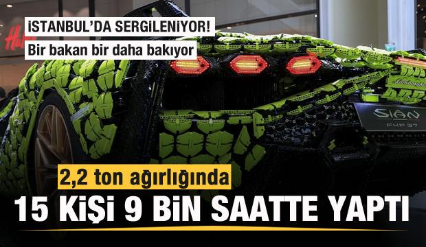 LEGO'nun gerçek boyutlu Lamborghini Sian FKP 37 modeli İstanbul'da! 