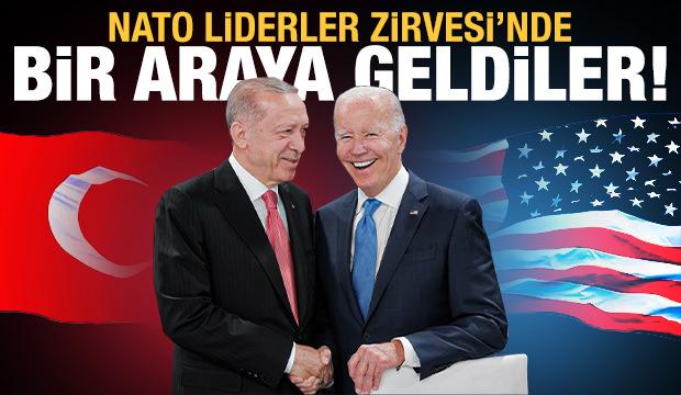 Erdoğan ve Biden NATO zirvesi öncesi bir araya geldi