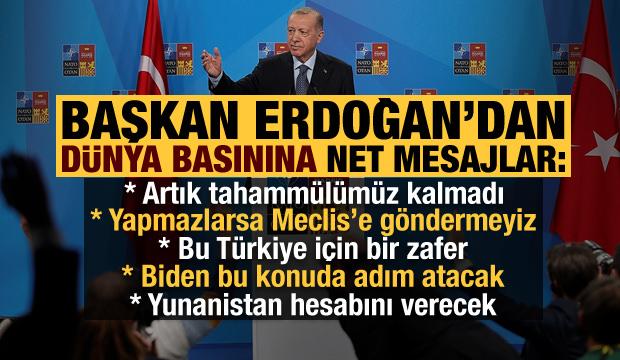 NATO zirvesi sona erdi! Başkan Erdoğan'dan son dakika çıkışı: Tahammülümüz kalmadı!