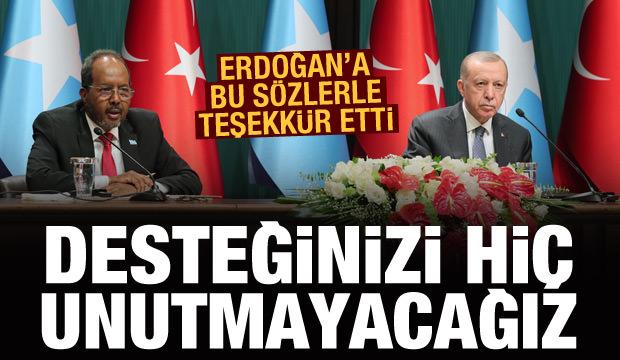 Somali Cumhurbaşkanı'ndan Türkiye'ye teşekkür: Desteğinizi hiç unutmayacağız