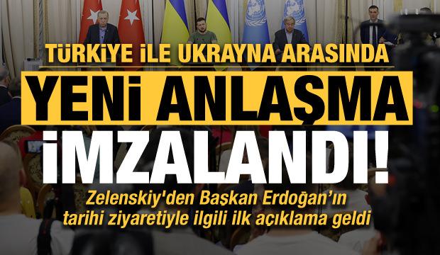 Erdoğan'ın tarihi ziyareti sonrası Ukrayna Devlet Başkanı Zelenskiy'den ilk açıklama!