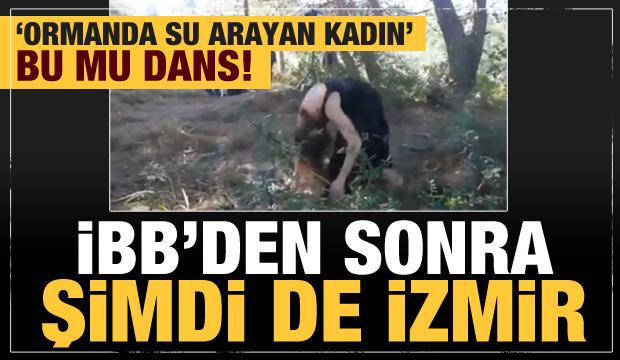 İzmir'de 'Ormanda su arayan kadın' temalı doğaçlama dans gündeme oturdu