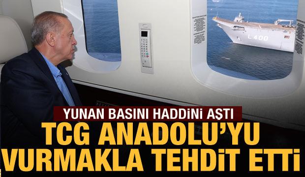 Yunan gazetesi, TCG Anadolu'yu vurmakla tehdit etti