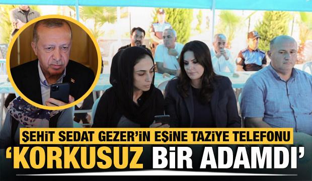 Cumhurbaşkanı Erdoğan, Mersin'de şehit olan polisin eşiyle telefonda görüştü