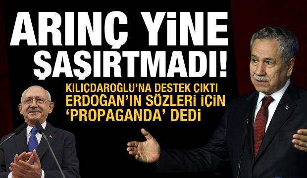Bülent Arınç'tan Kılıçdaroğlu'na destek: Boğazına sarılmak gerekmez