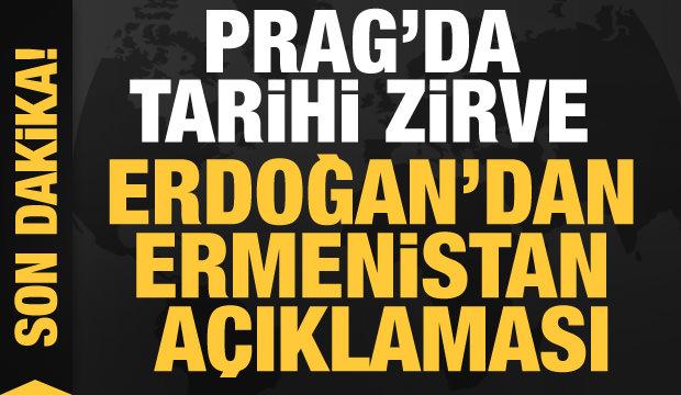 Prag'da tarihi zirve! Başkan Erdoğan'dan önemli açıklamalar