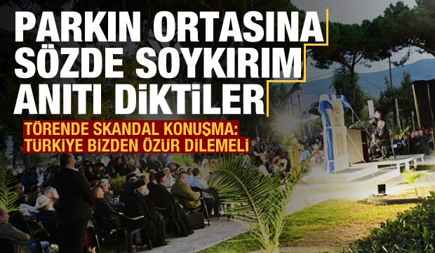 İstanköy'e sözde "Pontus Soykırımı Anıtı" diktiler: Türkiye bizden özür dilemeli