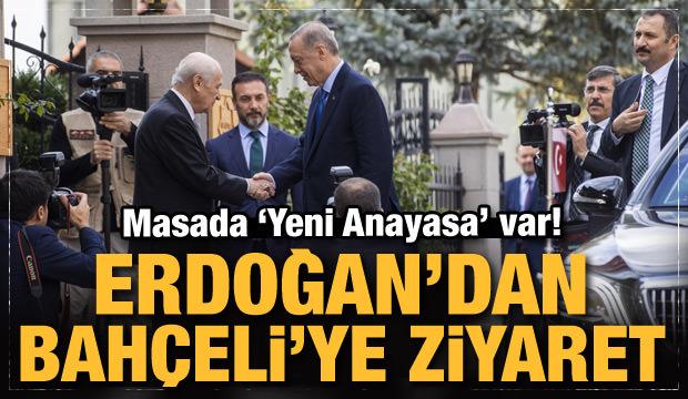 Son Dakika: Cumhurbaşkanı Erdoğan'dan Bahçeli'ye evinde ziyaret 
