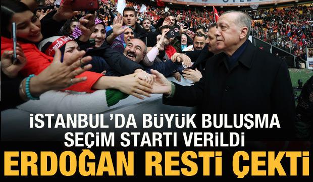 İstanbul'da büyük buluşma: Cumhurbaşkanı Erdoğan: Eyvallah etmeyeceğiz!