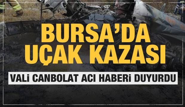 Bursa'da uçak düştü! İki kişi hayatını kaybetti