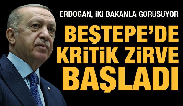 Cumhurbaşkanı Erdoğanm, EYT ve Asgari ücret konusunda iki bakanla görüşüyor