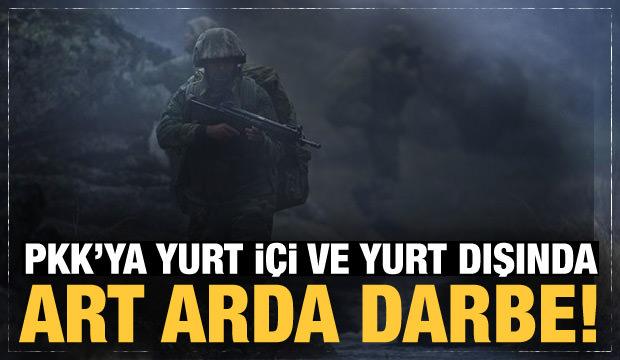 Son Dakika: PKK'ya yurt içi ve yurt dışında art arda darbe!