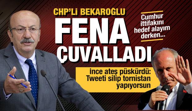 CHP'li Bekaroğlu paylaşıp sildi!  'Faşist'' ifadesine Muharrem İnce ateş püskürdü