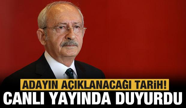 Kılıçdaroğlu canlı yayında duyurdu: İşte adayın açıklanacağı tarih!