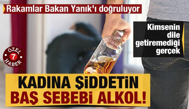 Rakamlar Bakan Yanık'ı doğruluyor: Kadına şiddetin baş sebebi alkol!