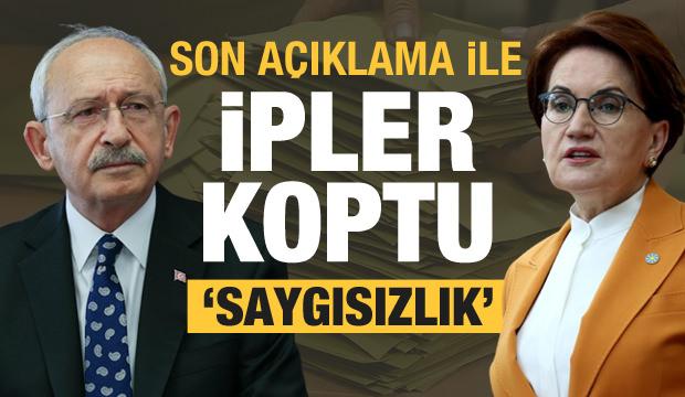 CHP ve İYİ Parti arasındaki ipler koptu: Saygısızlık!