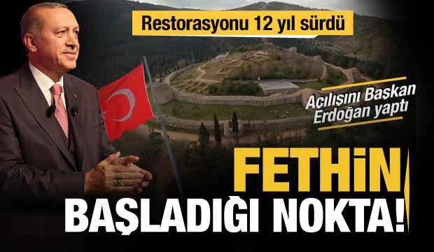 Cumhurbaşkanı Erdoğan, restorasyonu 12 yıl süren Aydos Kalesi'ni açtı