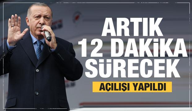 Cumhurbaşkanı Erdoğan: Seyahat süresi 12 dakikaya düşüyor