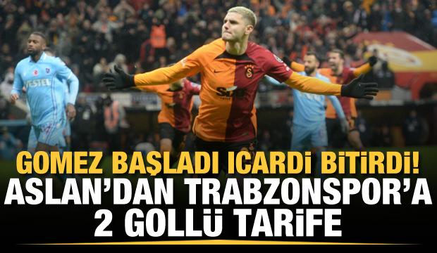 Gomez başladı Icardi bitirdi! Galatasaray, Trabzonspor'u 2 golle devirdi