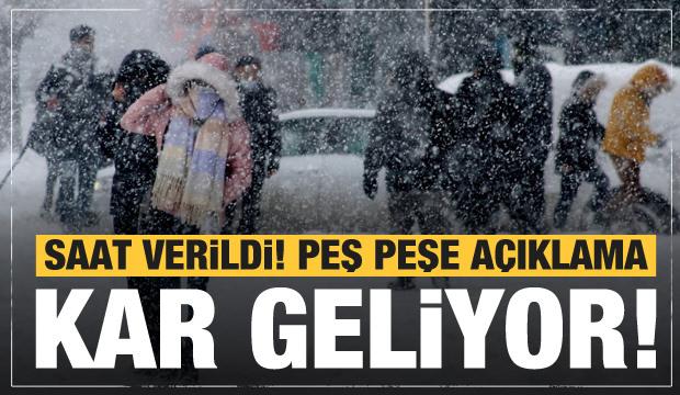 İstanbul kar yağışı için teyakkuzda! Saat verildi...AKOM'dan açıklama