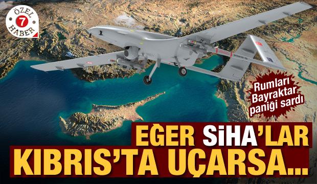 Rumları panik sardı: Türk SİHA’ları Kıbrıs’ta uçarsa 200 bin kilometreyi kontrol eder!
