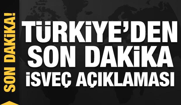 Türkiye'den İsveç açıklaması: Terör örgütleri mayınlar döşüyor