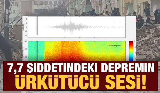 7,7'lik depremin yeraltındaki ürkütücü sesi