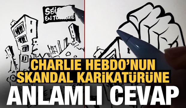 Charlie Hebdo'nun alçak karikatürüne anlamlı cevap!