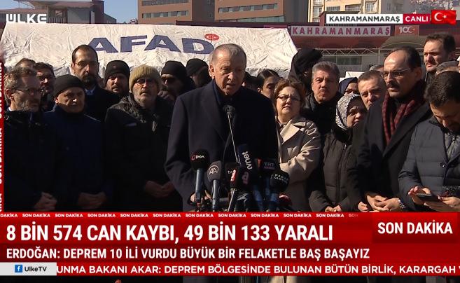 Cumhurbaşkanı Erdoğan  deprem bölgesinde vatandaşın yanına gitti! Depremzedelere yapılacak yardım da belli oldu...