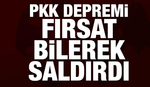PKK depremi fırsat bilip saldırdı! MSB'den açıklama