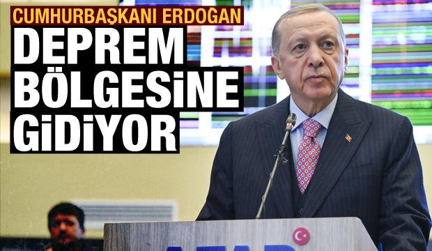 Son dakika: Cumhurbaşkanı Erdoğan, deprem bölgesine gidiyor