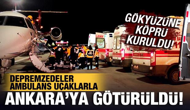 Son Dakika! Deprem felaketinde enkaz altındaki 4 kişi ambulans uçakla Ankara'ya getirildi!