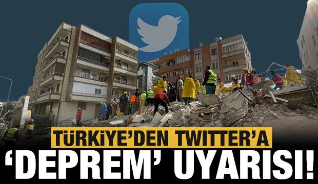 Türkiye'den Twitter'a 'deprem' uyarısı: Dezenformasyonlara karşı sorumluluk çağrısı!