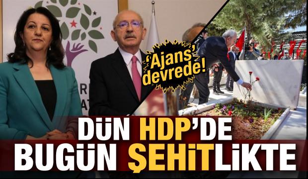 Ajans devrede! Kılıçdaroğlu dün HDP'de, bugün şehitlikte