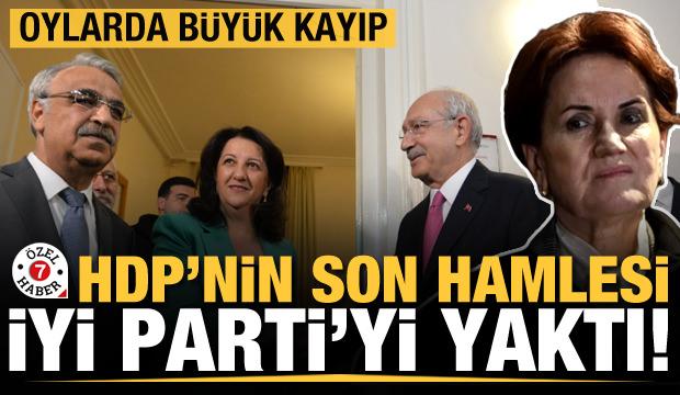 Masanın altından çıkan HDP'nin ilk işi İyi Parti'yi yakmak oldu! Oylarda büyük kayıp