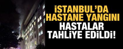 Üsküdar'da hastanede çıkan yangına müdahale ediliyor