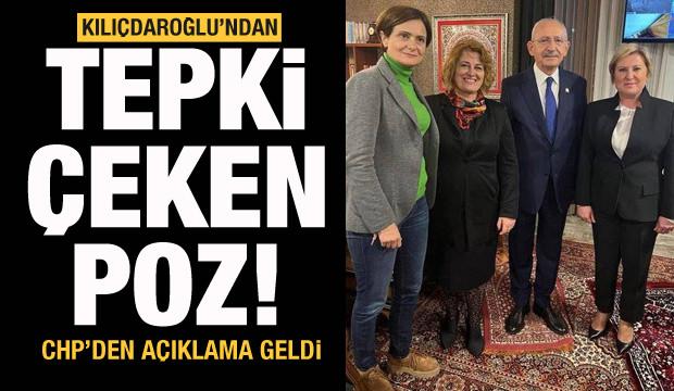 Kılıçdaroğlu'ndan tepki çeken poz! Sosyal medyada gündem oldu! CHP'den açıklama!