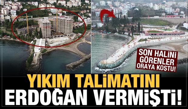 Yıkım talimatını Erdoğan vermişti! Ordu’da 3 gökdelenin arazisi halka açıldı