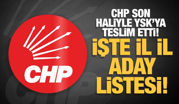 CHP'de milletvekili aday listesi belli oldu! İşte il il aday listeleri...