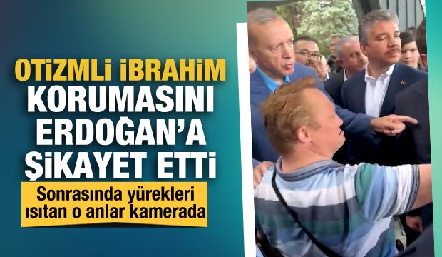 Cumhurbaşkanı Erdoğan ile otizmli İbrahim arasında yürek ısıtan konuşma