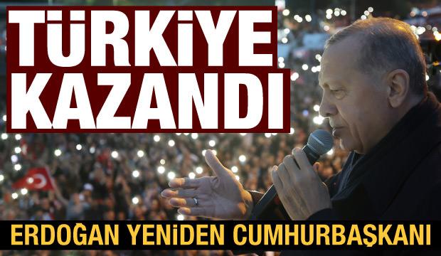 Son dakika haberi: Erdoğan yeniden Cumhurbaşkanı seçildi!