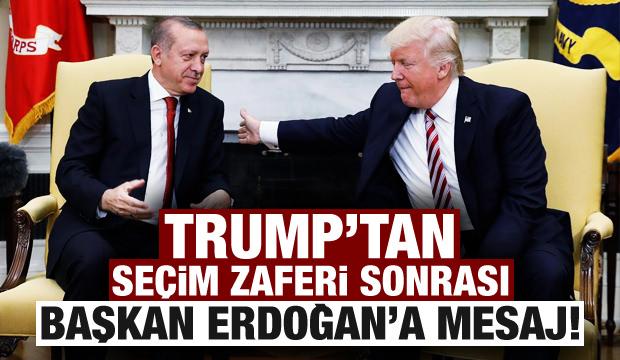 Trump'tan seçim zaferi sonrası Erdoğan'a mesaj!