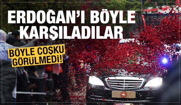 Cumhurbaşkanı Recep Tayyip Erdoğan'a büyük sevgi gösterisi