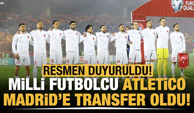 Resmen duyuruldu! Milli futbolcu Atletico Madrid'de!