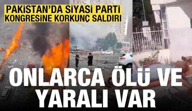 Pakistan'da siyasi parti kongresine saldırı: Onlarca ölü ve yaralı var