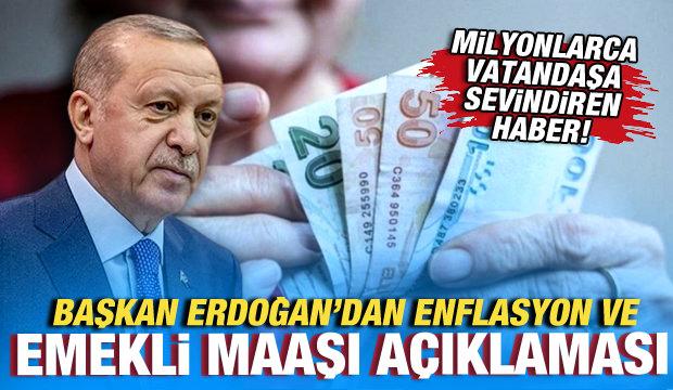 Cumhurbaşkanı Erdoğan'dan milyonlarca vatandaşı sevindiren emekli maaşı açıklaması