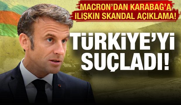 Macron'dan Karabağ zaferine ilişkin skandal açıklama: Türkiye'yi suçladı