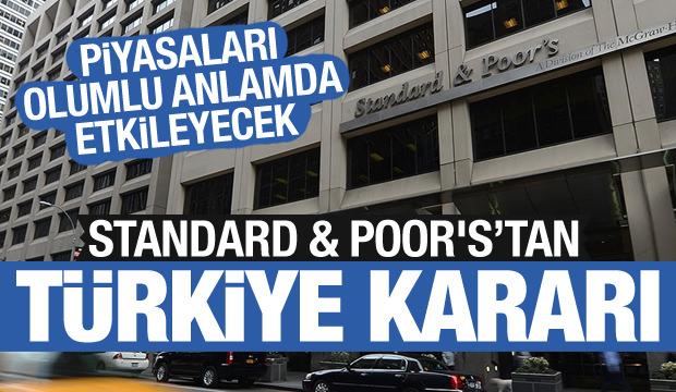 Standard & Poor's (S&P) Türkiye'nin kredi notunu yükseltti